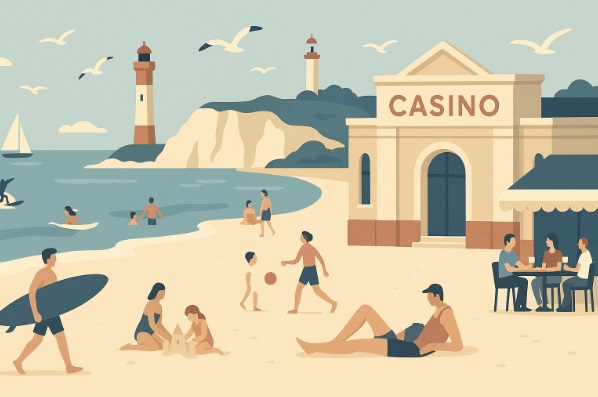 Un casino en falaise avec vue panoramique